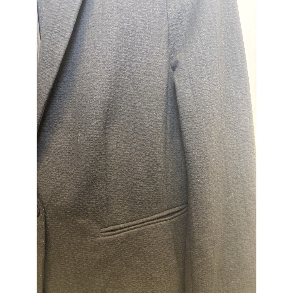 Ann Taylor Blazer Suit Jacket Women's Size 14 Solid Black One Button Lightweight - Picture 5 of 7